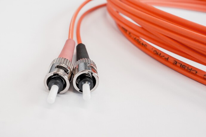 Fiber Optic Cable with Orange Jacket