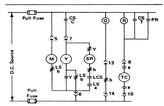 Westinghouse DHP Medium Voltage Circuit Breaker Control Circuit