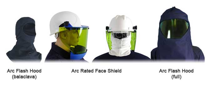 Arc flash hoods provide 360 degree head and neck protection from arc flash dangers, when used with an arc rated face shield.