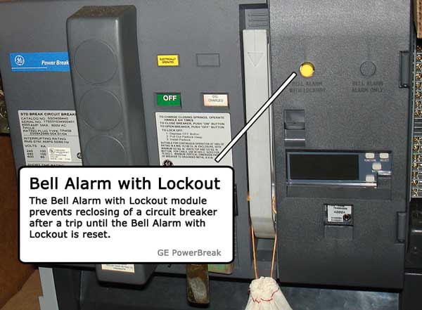 Circuit breaker bell alarm with lockout explained