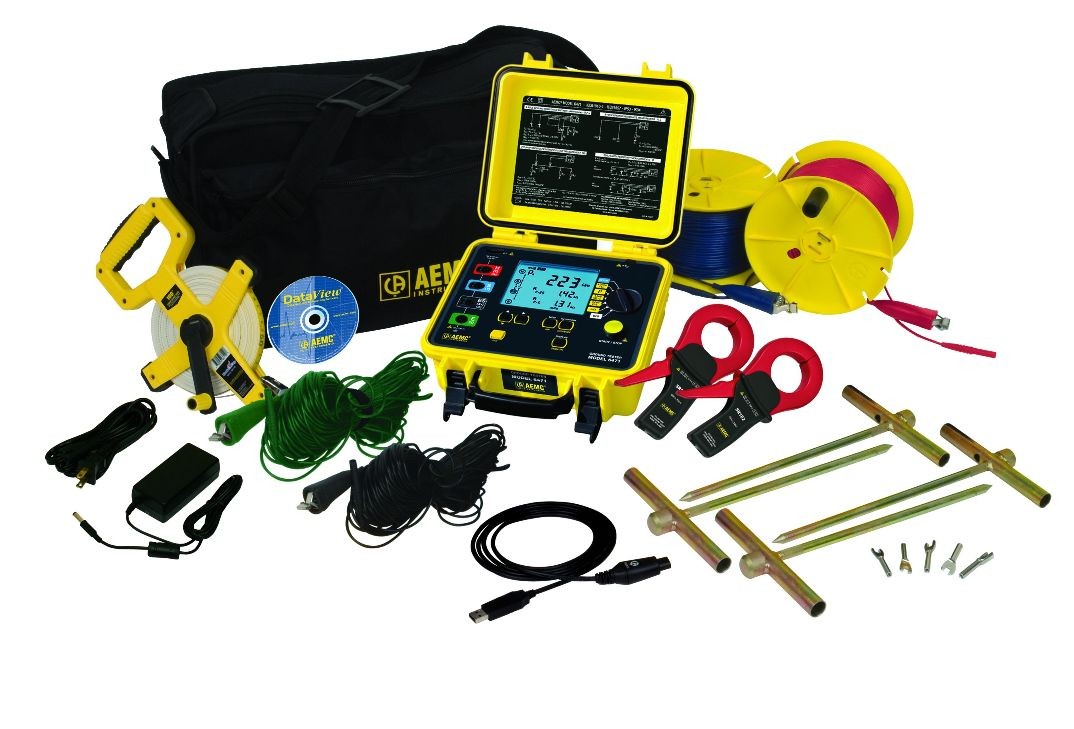 Ground Resistance Test Equipment with Accessories