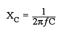 Capacitive Reactance Formula