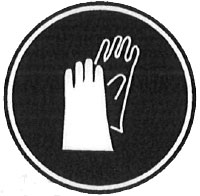 GHS Rubber Gloves PPE Icon