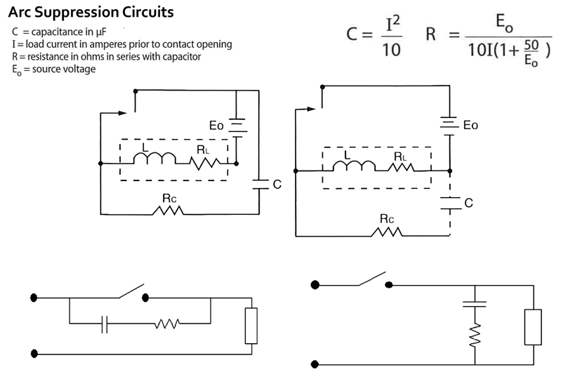 Arc Suppression Circuit Calculation Explained